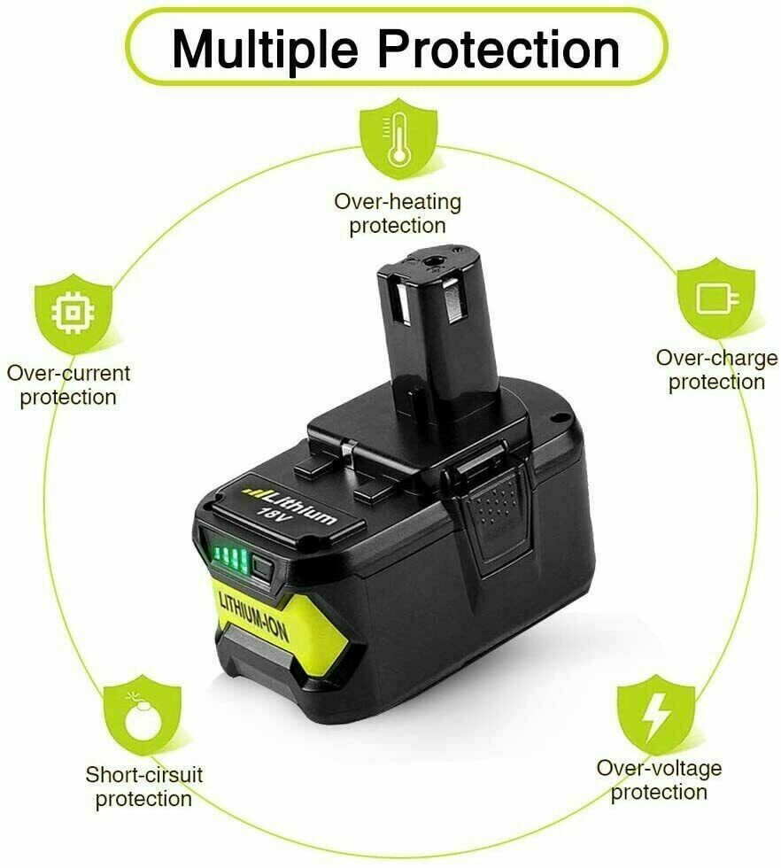 18V Battery for Ryobi P103 P104 P105 P107 P108 P102 18V Battery for Ryobi P103 P104 P105 P107 P108 P102